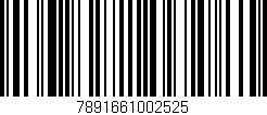 Código de barras (EAN, GTIN, SKU, ISBN): '7891661002525'