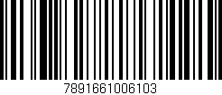 Código de barras (EAN, GTIN, SKU, ISBN): '7891661006103'