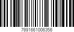 Código de barras (EAN, GTIN, SKU, ISBN): '7891661006356'