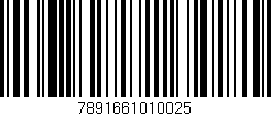 Código de barras (EAN, GTIN, SKU, ISBN): '7891661010025'