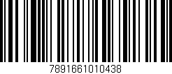 Código de barras (EAN, GTIN, SKU, ISBN): '7891661010438'