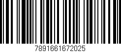 Código de barras (EAN, GTIN, SKU, ISBN): '7891661672025'