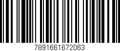 Código de barras (EAN, GTIN, SKU, ISBN): '7891661672063'