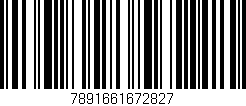 Código de barras (EAN, GTIN, SKU, ISBN): '7891661672827'