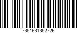 Código de barras (EAN, GTIN, SKU, ISBN): '7891661692726'