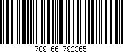 Código de barras (EAN, GTIN, SKU, ISBN): '7891661792365'