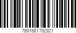 Código de barras (EAN, GTIN, SKU, ISBN): '7891661792921'