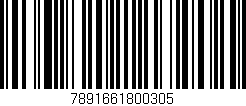 Código de barras (EAN, GTIN, SKU, ISBN): '7891661800305'