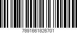 Código de barras (EAN, GTIN, SKU, ISBN): '7891661826701'
