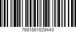 Código de barras (EAN, GTIN, SKU, ISBN): '7891661829443'