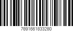 Código de barras (EAN, GTIN, SKU, ISBN): '7891661833280'