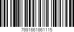 Código de barras (EAN, GTIN, SKU, ISBN): '7891661861115'