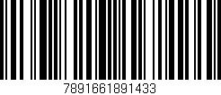 Código de barras (EAN, GTIN, SKU, ISBN): '7891661891433'