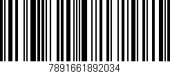 Código de barras (EAN, GTIN, SKU, ISBN): '7891661892034'