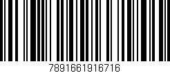 Código de barras (EAN, GTIN, SKU, ISBN): '7891661916716'