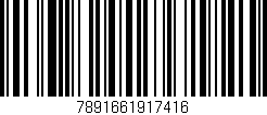 Código de barras (EAN, GTIN, SKU, ISBN): '7891661917416'