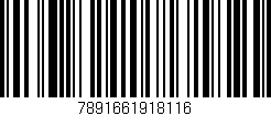 Código de barras (EAN, GTIN, SKU, ISBN): '7891661918116'