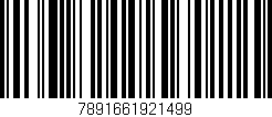 Código de barras (EAN, GTIN, SKU, ISBN): '7891661921499'