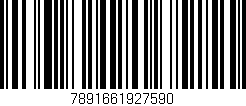 Código de barras (EAN, GTIN, SKU, ISBN): '7891661927590'