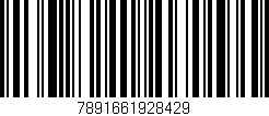 Código de barras (EAN, GTIN, SKU, ISBN): '7891661928429'