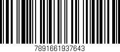 Código de barras (EAN, GTIN, SKU, ISBN): '7891661937643'