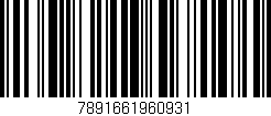 Código de barras (EAN, GTIN, SKU, ISBN): '7891661960931'