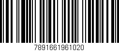 Código de barras (EAN, GTIN, SKU, ISBN): '7891661961020'