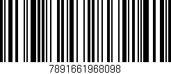 Código de barras (EAN, GTIN, SKU, ISBN): '7891661968098'