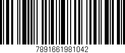 Código de barras (EAN, GTIN, SKU, ISBN): '7891661981042'