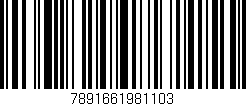 Código de barras (EAN, GTIN, SKU, ISBN): '7891661981103'