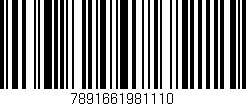 Código de barras (EAN, GTIN, SKU, ISBN): '7891661981110'