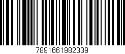 Código de barras (EAN, GTIN, SKU, ISBN): '7891661982339'