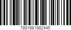 Código de barras (EAN, GTIN, SKU, ISBN): '7891661982445'