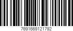 Código de barras (EAN, GTIN, SKU, ISBN): '7891669121792'