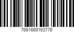Código de barras (EAN, GTIN, SKU, ISBN): '7891669163778'