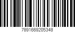 Código de barras (EAN, GTIN, SKU, ISBN): '7891669205348'