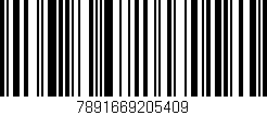 Código de barras (EAN, GTIN, SKU, ISBN): '7891669205409'
