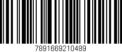 Código de barras (EAN, GTIN, SKU, ISBN): '7891669210489'
