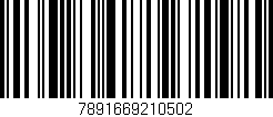 Código de barras (EAN, GTIN, SKU, ISBN): '7891669210502'