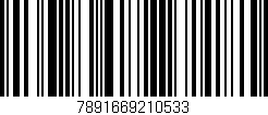 Código de barras (EAN, GTIN, SKU, ISBN): '7891669210533'