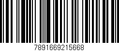 Código de barras (EAN, GTIN, SKU, ISBN): '7891669215668'
