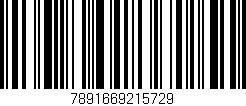 Código de barras (EAN, GTIN, SKU, ISBN): '7891669215729'