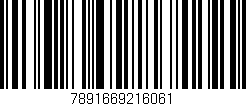 Código de barras (EAN, GTIN, SKU, ISBN): '7891669216061'
