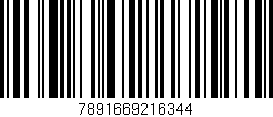 Código de barras (EAN, GTIN, SKU, ISBN): '7891669216344'