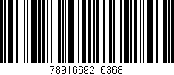 Código de barras (EAN, GTIN, SKU, ISBN): '7891669216368'