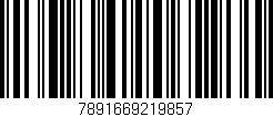 Código de barras (EAN, GTIN, SKU, ISBN): '7891669219857'