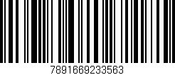 Código de barras (EAN, GTIN, SKU, ISBN): '7891669233563'
