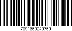 Código de barras (EAN, GTIN, SKU, ISBN): '7891669243760'