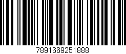 Código de barras (EAN, GTIN, SKU, ISBN): '7891669251888'