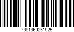 Código de barras (EAN, GTIN, SKU, ISBN): '7891669251925'